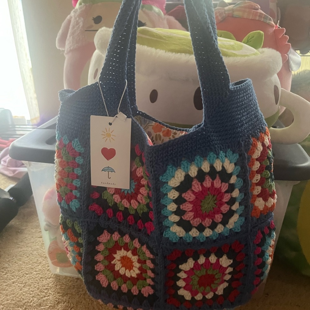 Colorful Crochet Tote Bag - Picture 5 of 5